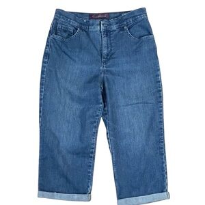Gloria‎ Vanderbilt Cropped Capri Sz.6 Blue Denim